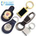 Pretty decorative no minimum custom metal zinc alloy black nickel plated key shaped keychain